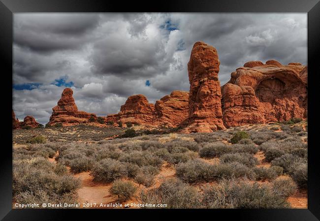 Amazing Sandstone Wonders Framed Print by Derek Daniel