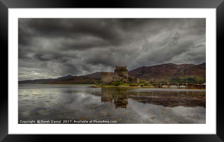 Eilean Donan Castle, Dornie, Scotland (panoramic) Framed Mounted Print by Derek Daniel