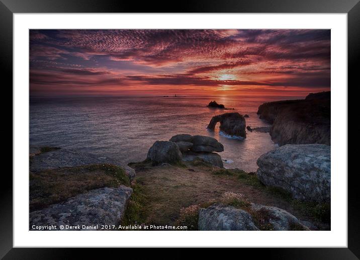 Mesmerising Sunset at Lands End Framed Mounted Print by Derek Daniel