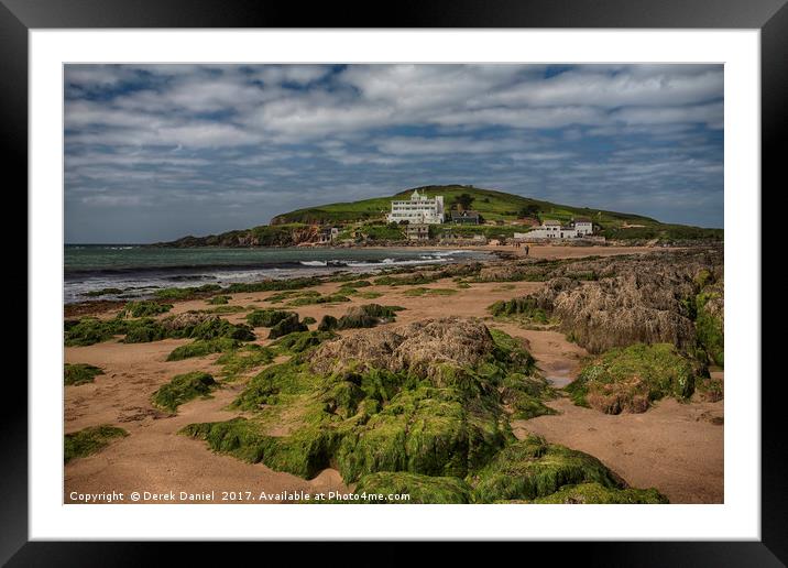 Bigbury On Sea, Devon Framed Mounted Print by Derek Daniel