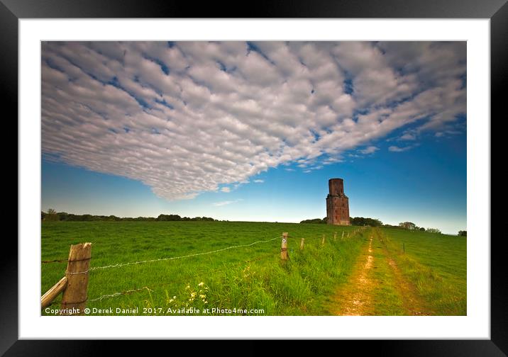 Horton Tower, Horton, North Dorset Framed Mounted Print by Derek Daniel