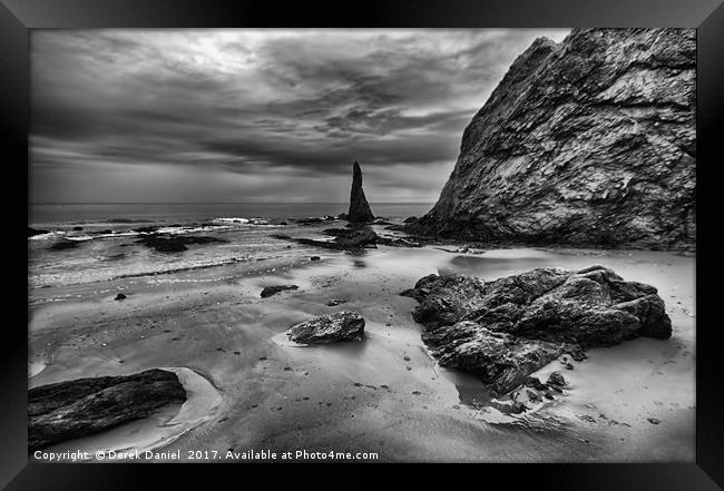 Cullen Beach, Moray, Scotland Framed Print by Derek Daniel