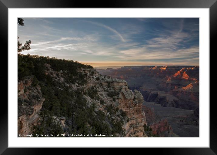 Grand Canyon Framed Mounted Print by Derek Daniel