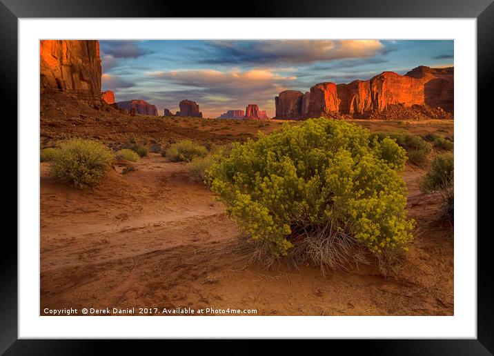 Magnicent Buttes of Monument Valley Framed Mounted Print by Derek Daniel
