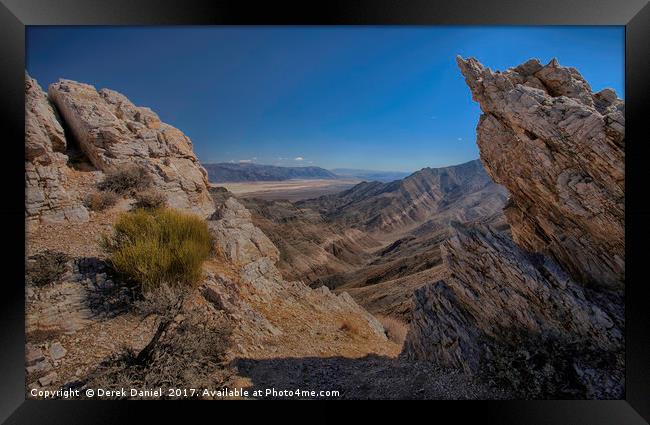 Augerberry Point, Death Valley Framed Print by Derek Daniel