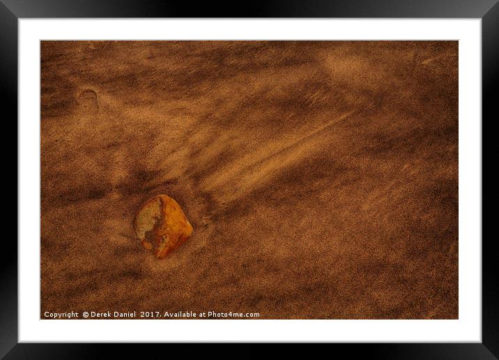 Golden Gem in Sandy Wonderland Framed Mounted Print by Derek Daniel