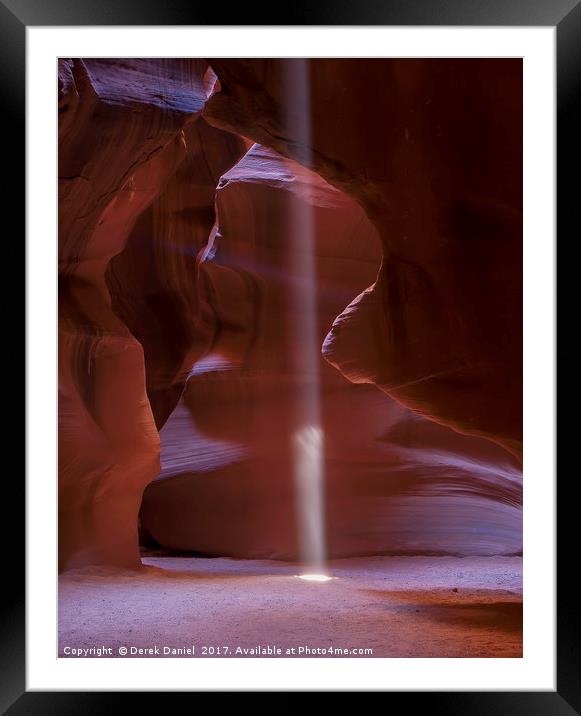 Majestic Antelope Canyon Framed Mounted Print by Derek Daniel