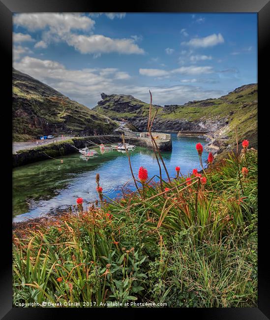 Captivating Boscastle Harbour, Cornwall Framed Print by Derek Daniel