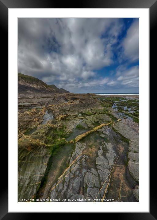 Majestic Shingle Cove Framed Mounted Print by Derek Daniel