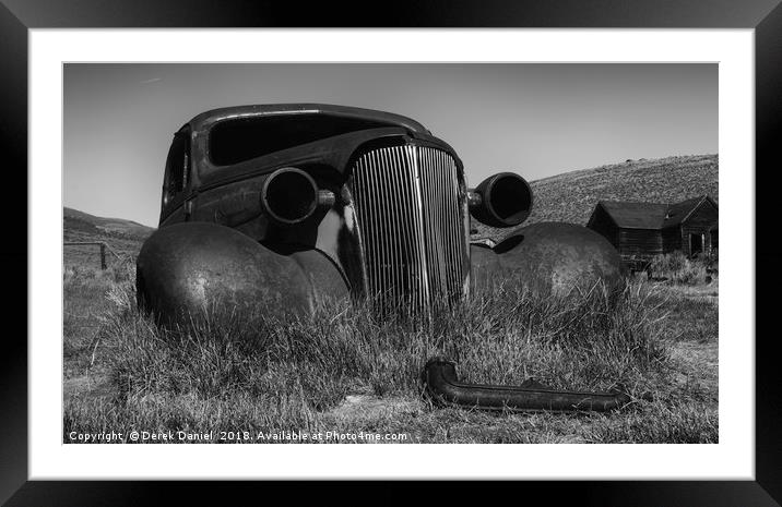 Abandoned Car Framed Mounted Print by Derek Daniel