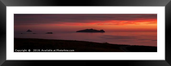 The Sleeping Giant Dingle Peninsula Ireland Framed Mounted Print by Derek Daniel