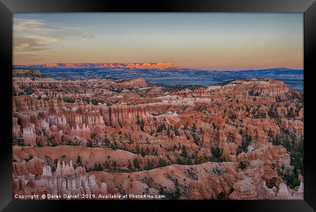 Bryce Canyon Sunset Framed Print by Derek Daniel