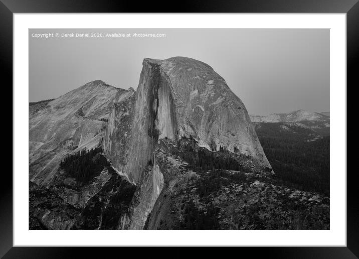 Half Dome - Yosemite Framed Mounted Print by Derek Daniel
