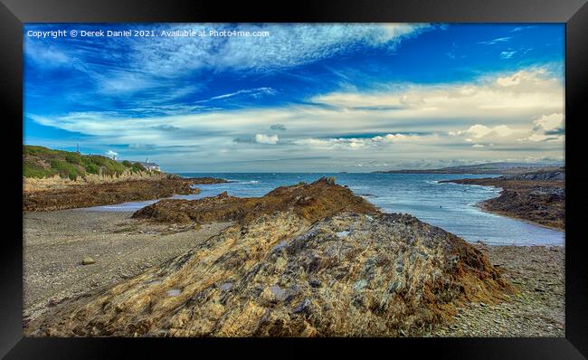 Bull Bay Anglesey Framed Print by Derek Daniel