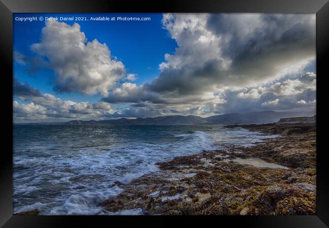The View from Penmon #2, Anglesey, North Wales mai Framed Print by Derek Daniel