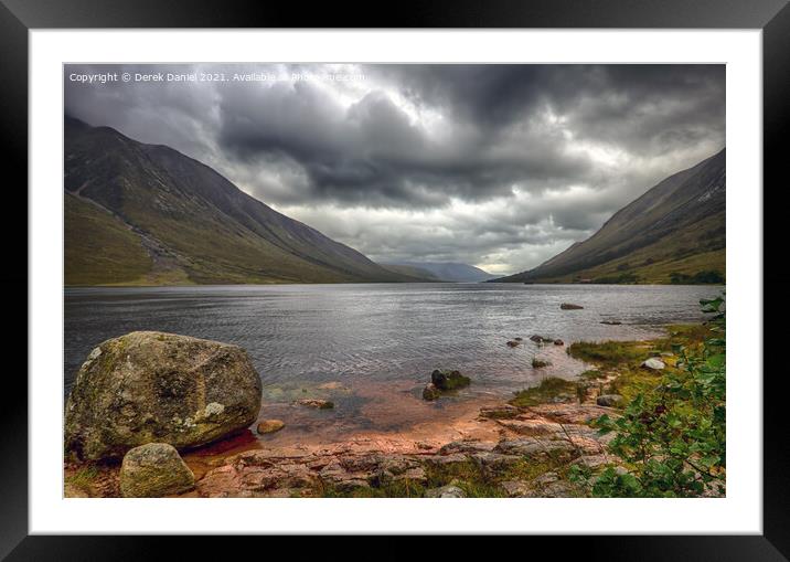 Majestic Mountains and Moody Skies Framed Mounted Print by Derek Daniel