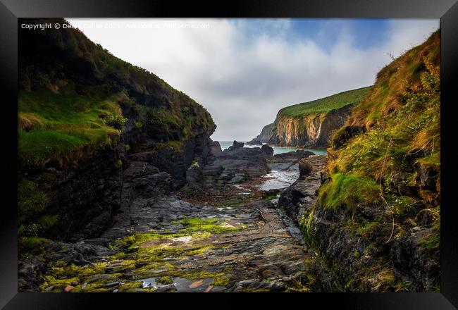 Nohoval Cove, Cork, Ireland  Framed Print by Derek Daniel