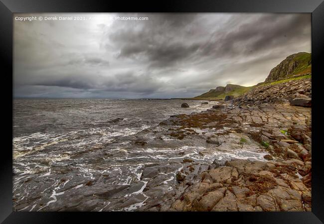 Staffin Bay, Skye, Scotland Framed Print by Derek Daniel