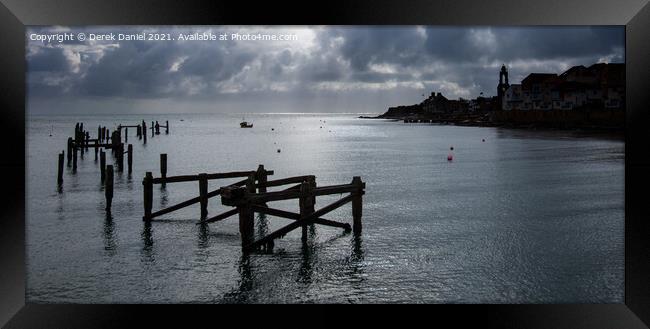 Decaying Charm of Swanage Pier Framed Print by Derek Daniel