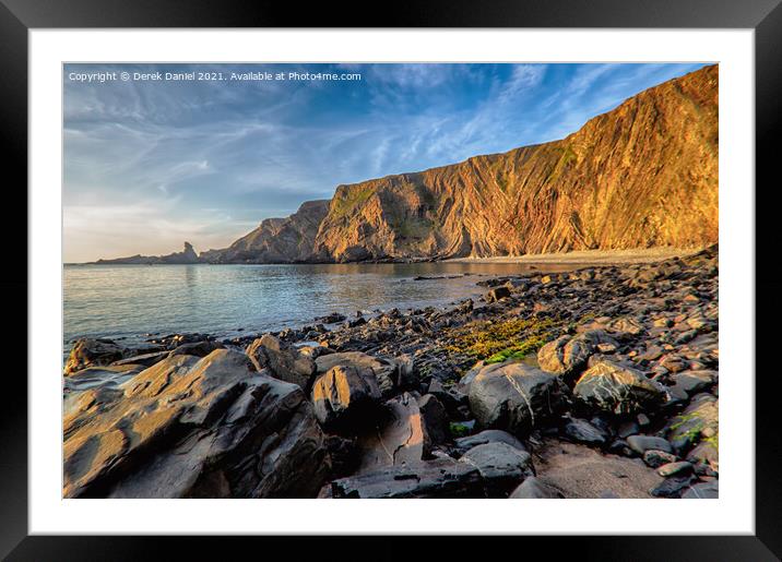 Hartland Quay #5, Devon  Framed Mounted Print by Derek Daniel