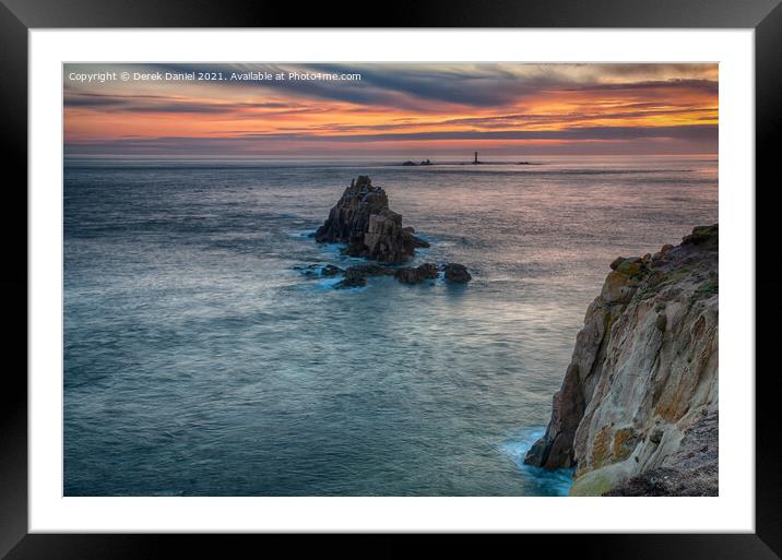 Majestic Sunset at Lands End Framed Mounted Print by Derek Daniel