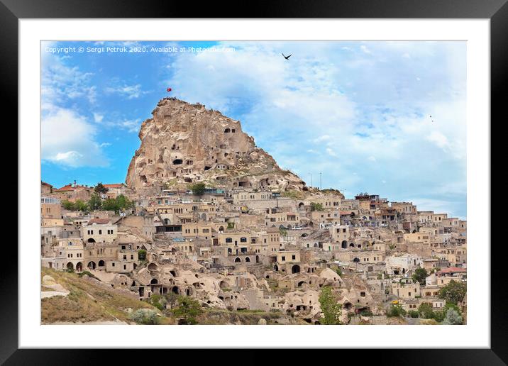 Cave Uchhisar. Cappadocia, central Turkey. Framed Mounted Print by Sergii Petruk