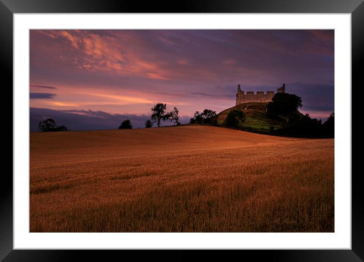 Hume Castle Framed Mounted Print by overhoist 