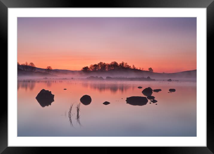 Rannoch Moor Sunrise Framed Mounted Print by overhoist 