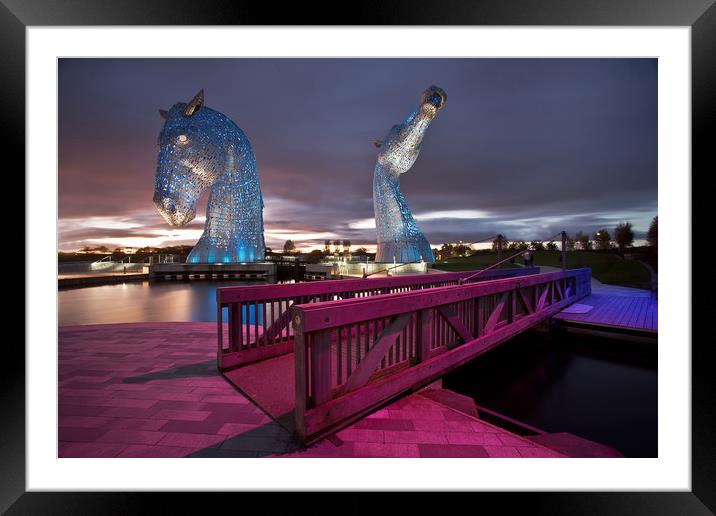 The Kelpies Framed Mounted Print by overhoist 
