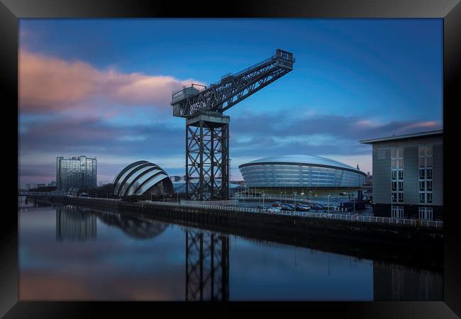 Glasgow Sunrise Framed Print by overhoist 