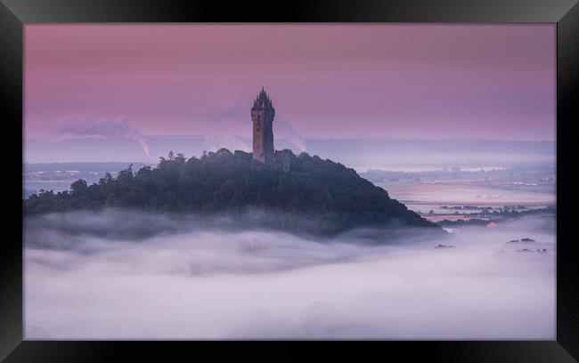 Wallace Monument Framed Print by overhoist 
