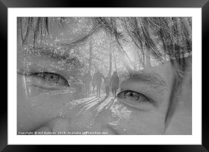 Through the eyes of a child Framed Mounted Print by Will Badman