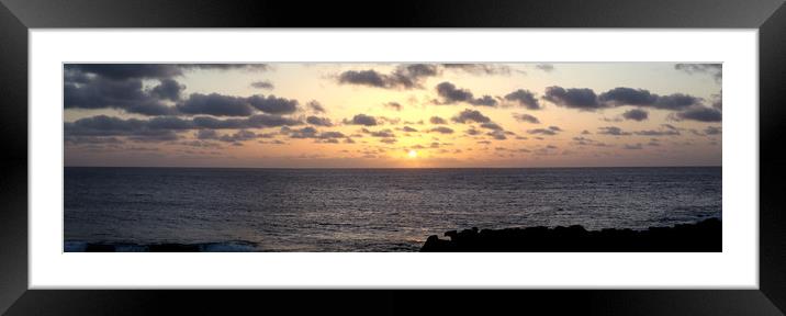 Sunset - Faro Pechiguera, Playa Blanca Framed Mounted Print by Kevin McNeil