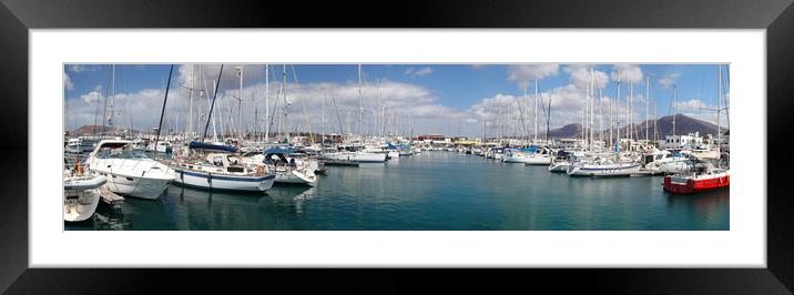 Marina Rubicon, Playa Blanca, Lanzarote Framed Mounted Print by Kevin McNeil
