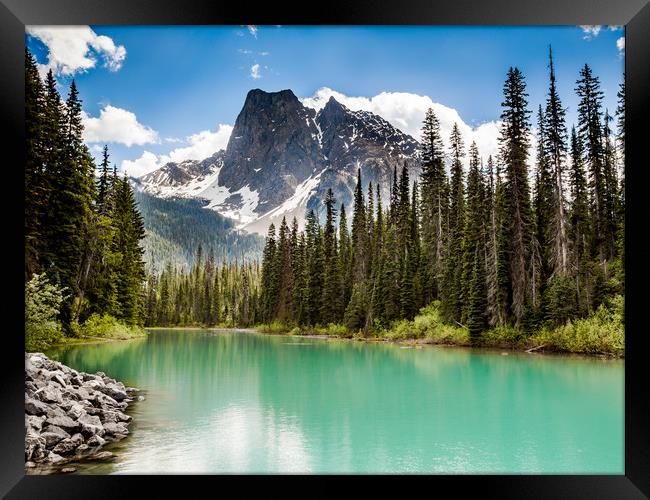 Emerald Lake Alberta Framed Print by David Belcher