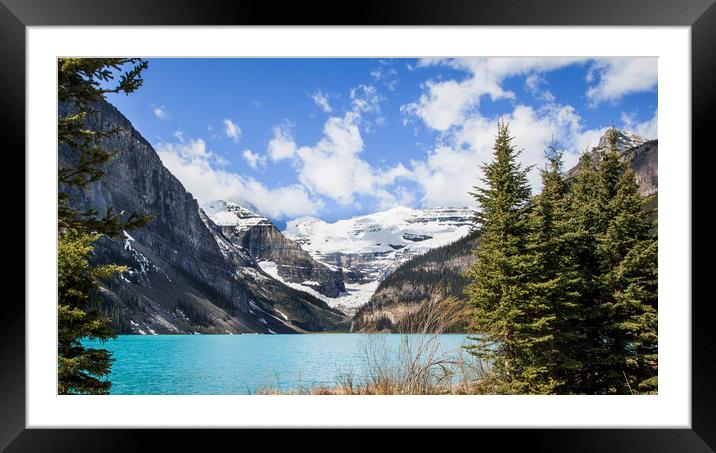 Lake Louise Banff Canada Framed Mounted Print by David Belcher