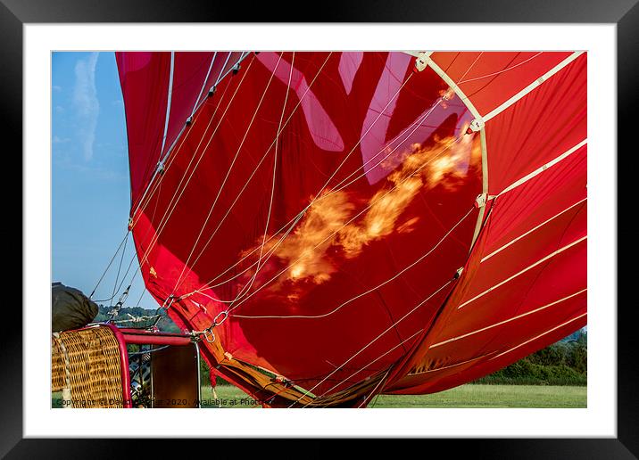 Hot air balloon Framed Mounted Print by David Belcher