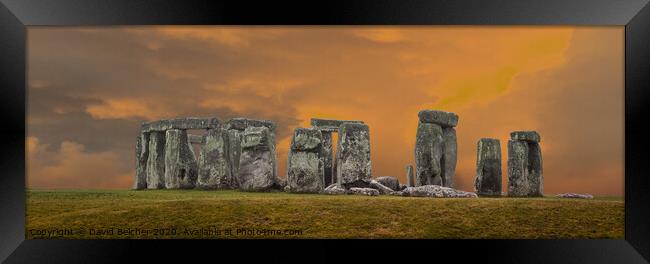 Stonehenge Framed Print by David Belcher