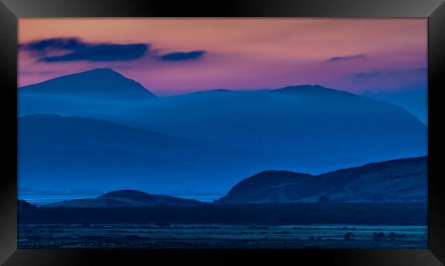 Snowdon Framed Print by David Belcher