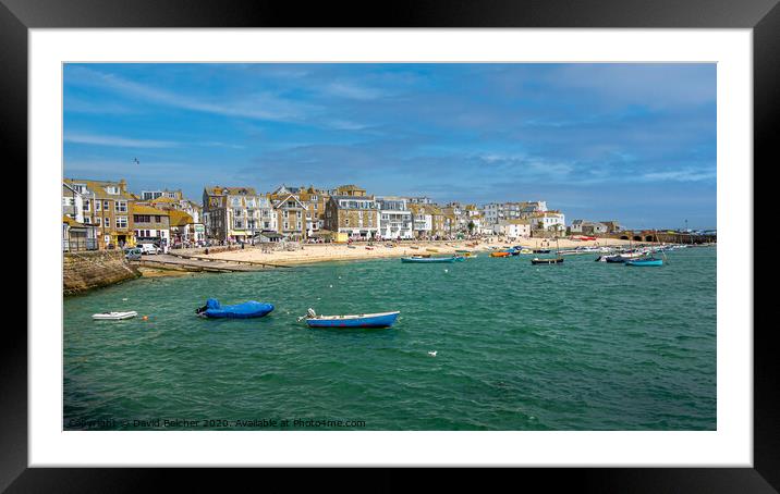 St Ives, Cornwall Framed Mounted Print by David Belcher