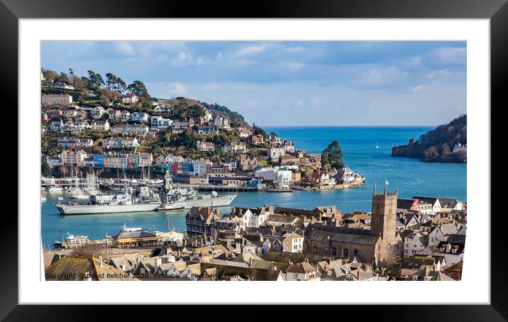 Dartmouth Harbour  Framed Mounted Print by David Belcher