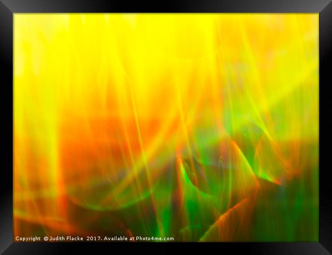 Light waves abstract Framed Print by Judith Flacke