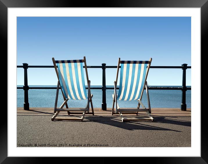 Beside the sea Framed Mounted Print by Judith Flacke