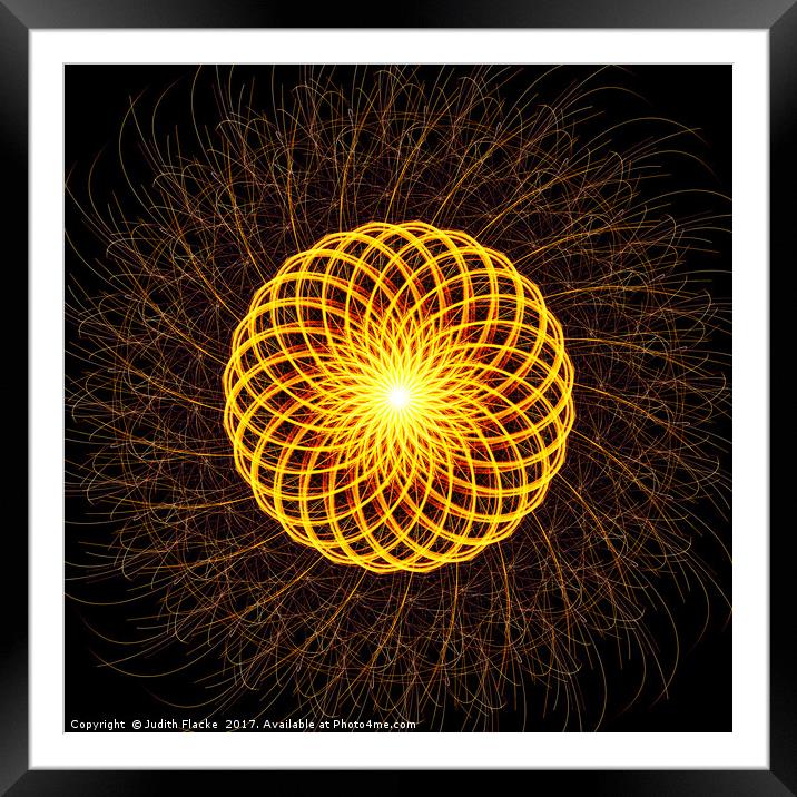 Circle of fire. Framed Mounted Print by Judith Flacke