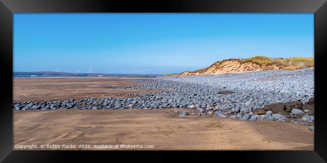 Northam Burrows, north Devon Framed Print by Judith Flacke