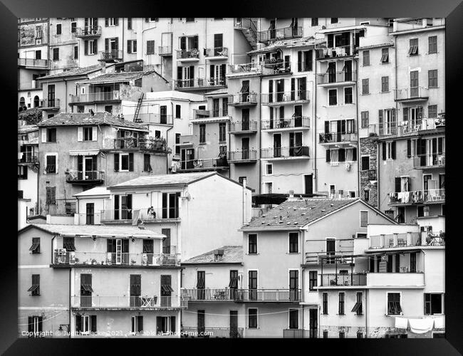 Manarola, Cinque Terre.  Framed Print by Judith Flacke