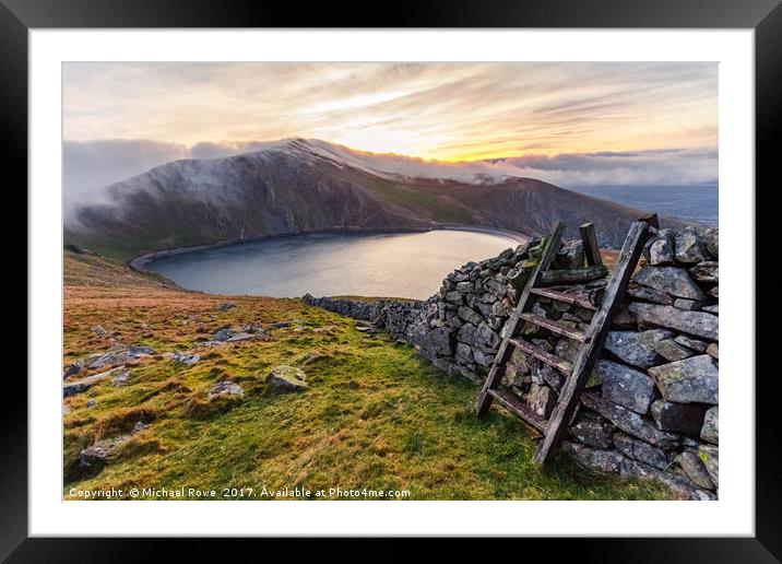 Electric Mountain - Llanberis, Snowdonia Framed Mounted Print by Michael Rowe