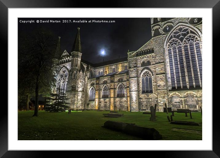 Durham Cathedral Framed Mounted Print by David Morton