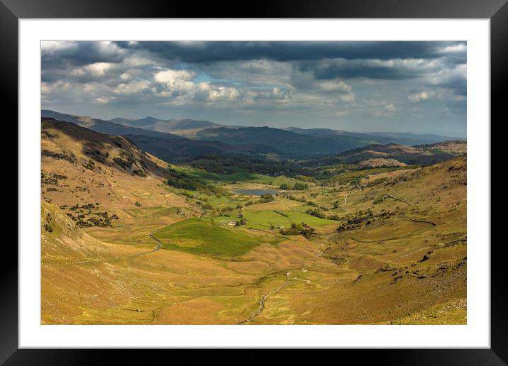 Wrynose pass Framed Mounted Print by David Morton