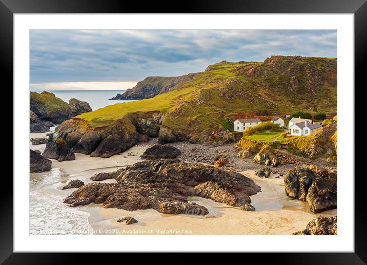 Sunset Kynance Cove Cornwall England UK Framed Mounted Print by Ian Woolcock